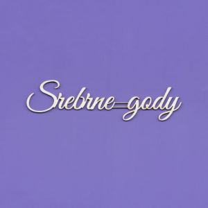 Tekturka Crafty Moly Napis G5 - Srebrne Gody